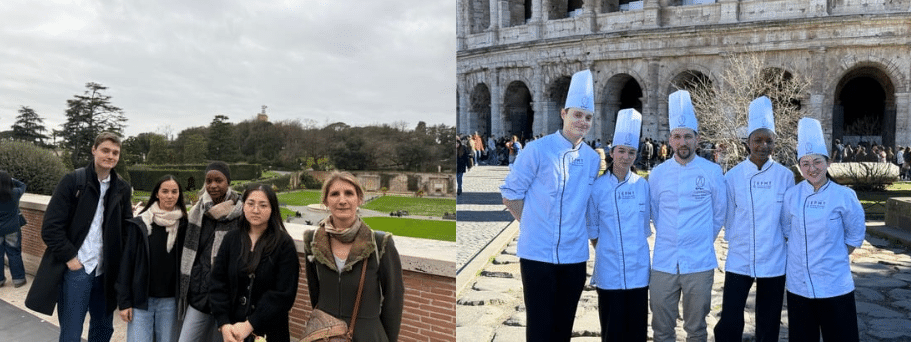 Mobilité européenne : quatre apprentis en Bac Pro Boulangerie-Pâtisserie à Rome 