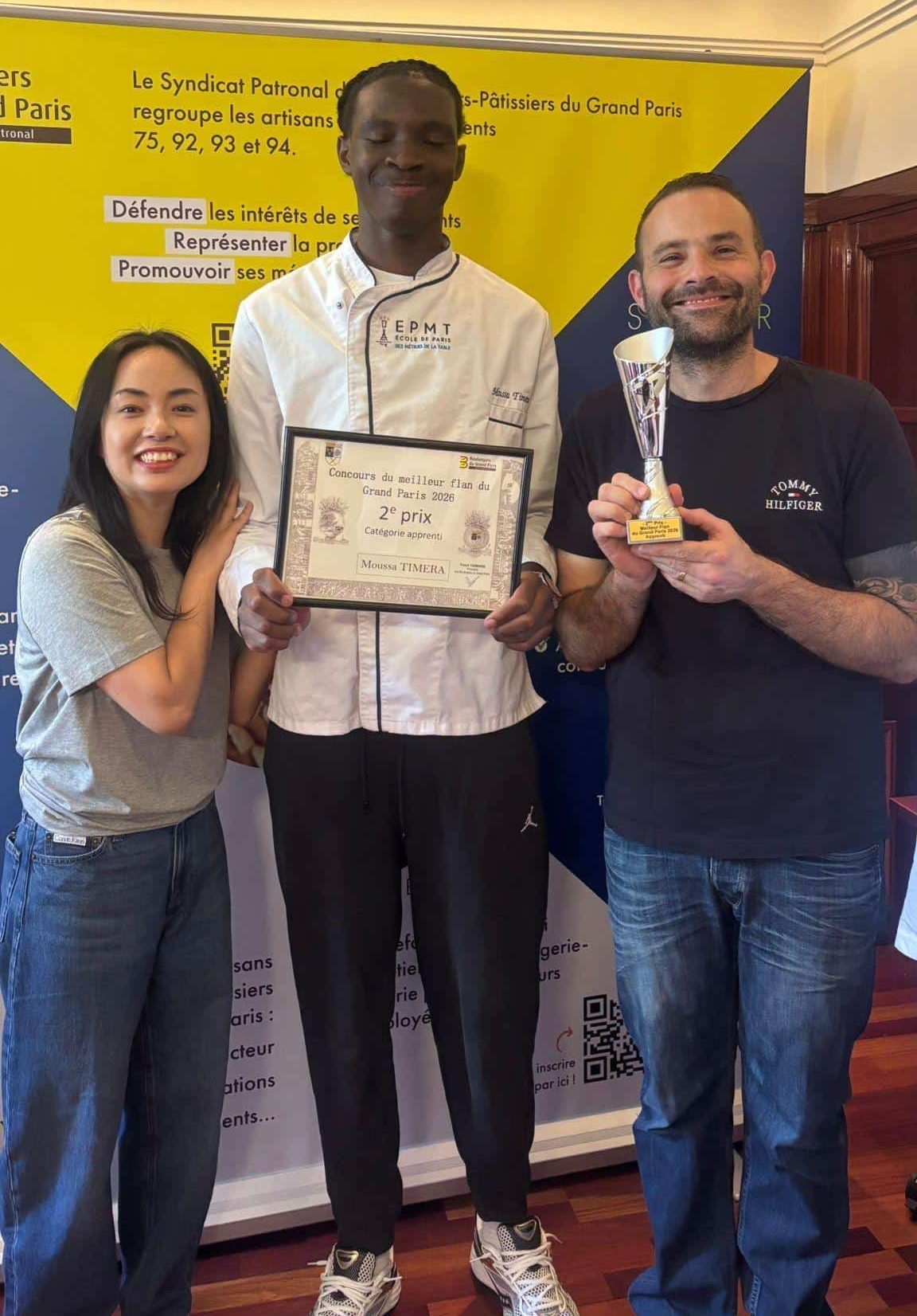 2e place pour Moussa Timera au Concours du Meilleur Flan du Grand Paris